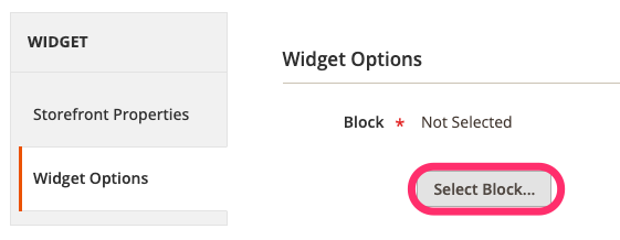 Magento2 Block Widgetに表示するブロックを選ぶ